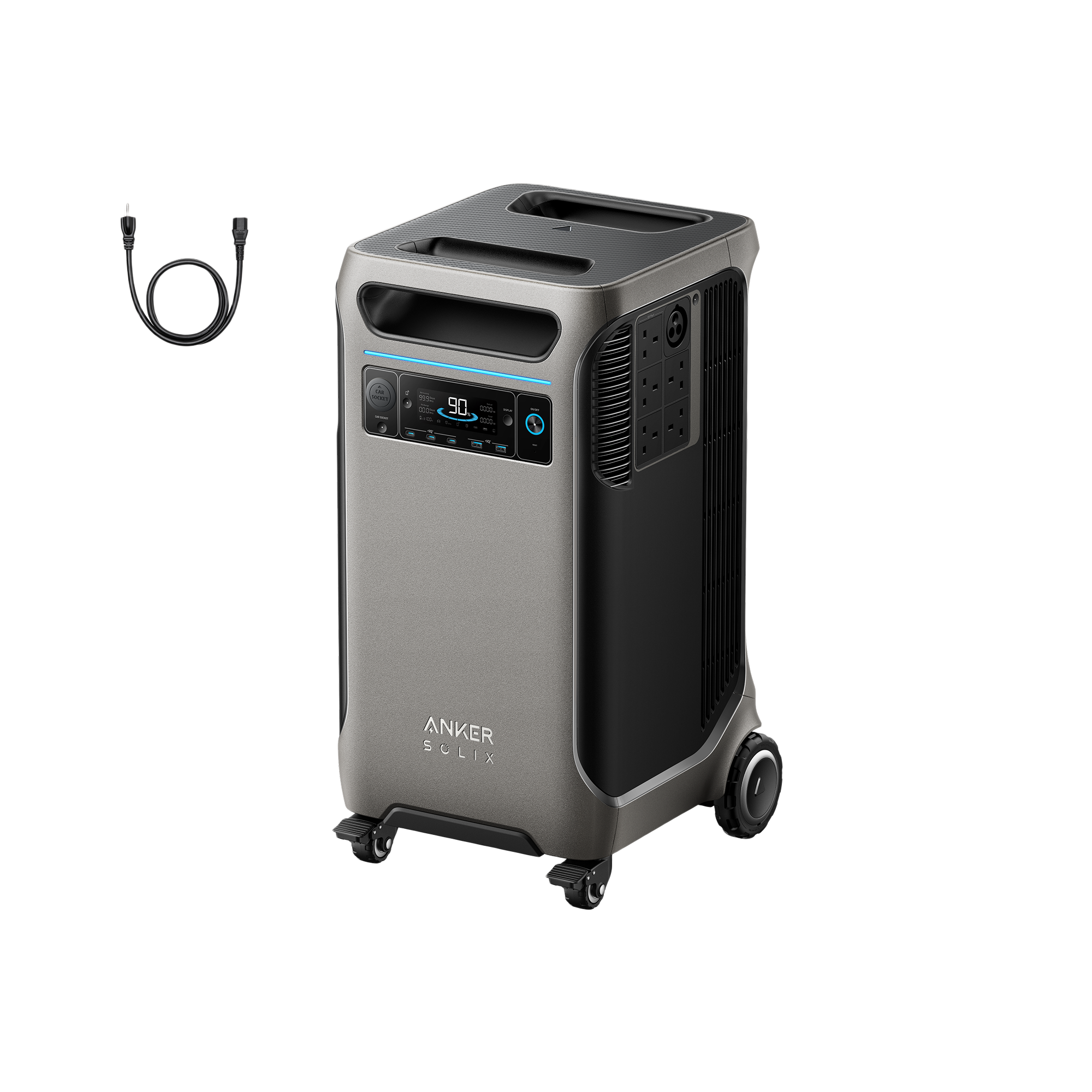 Anker SOLIX F3800 3840W Portable Power Station with 3840Wh Capacity