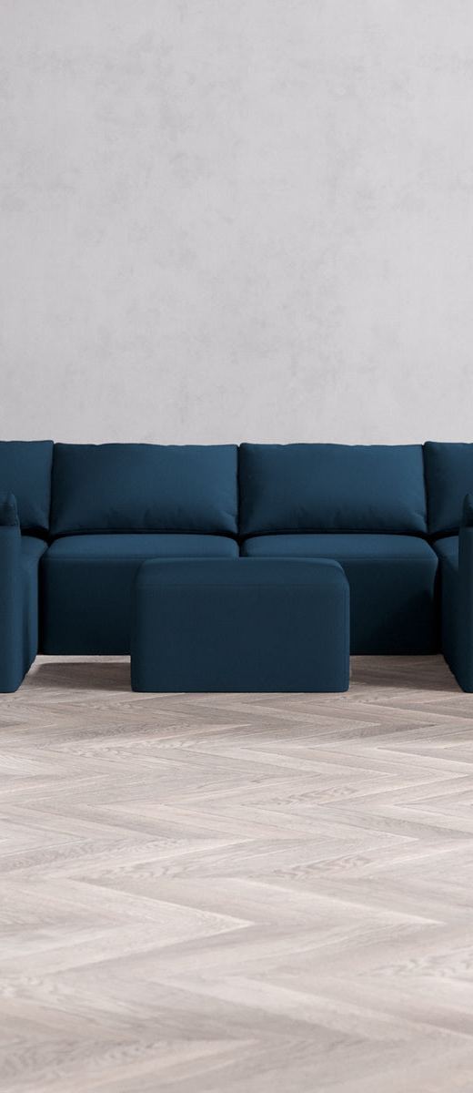 Diorama Cloud 6-Seater U Sectional + Ottoman