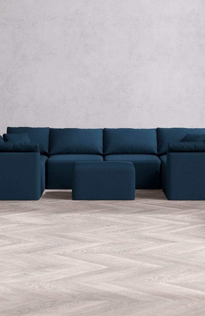 Diorama Cloud 6-Seater U Sectional + Ottoman