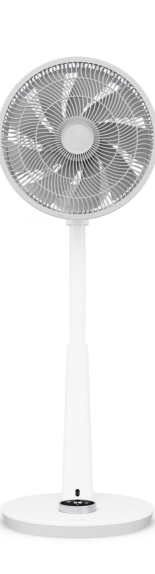 Duux Whisper 3 White Pedestal Fan Adjustable 73-95 cm