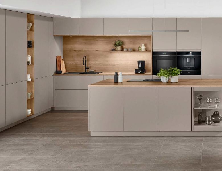 Nobilia Senso Macchiato Premium Matte Island Kitchen