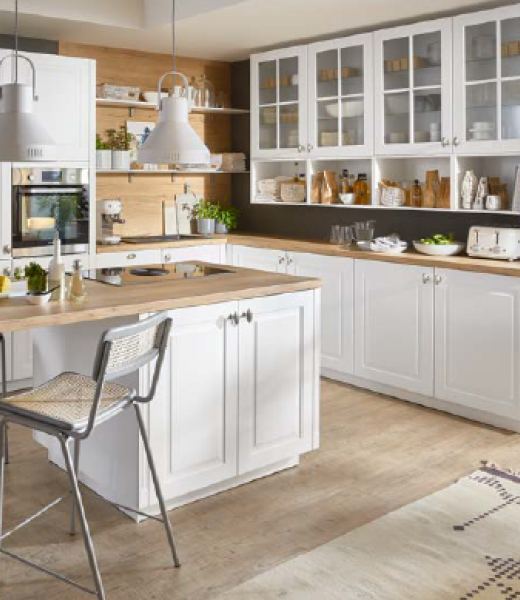 Nobilia Sylt Alpine White Matte Freestanding Island Kitchen