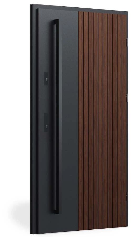 Ville Doors Naples Modern Stainless Steel Exterior Door