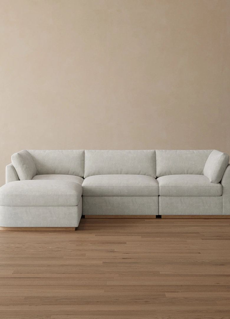 YEEROLE CloudMiro 4-Piece Modular Sectional with Ottoman
